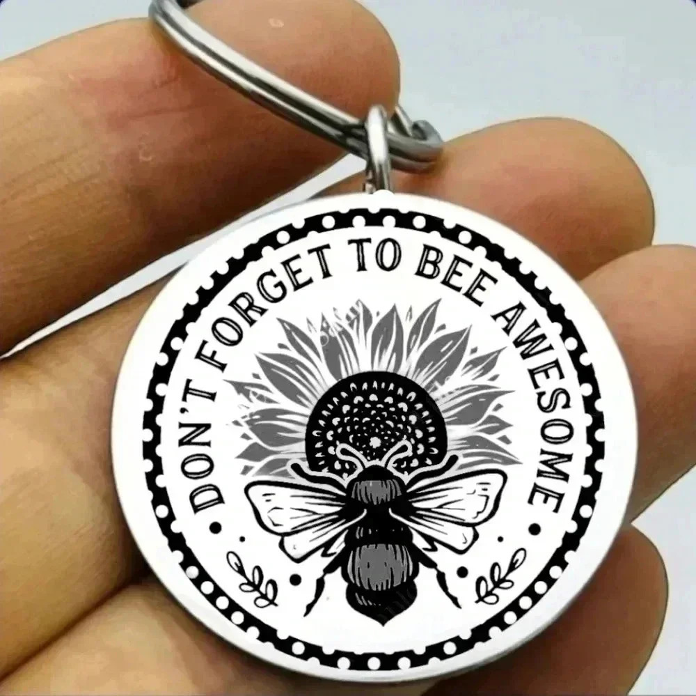 Bee awesome hot Keychain